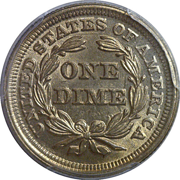 1853 Arrows  Seated Liberty Dime   PCGS AU-58 - Image 3