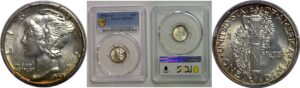 1942/1-D Mercury Dime   PCGS MS-61 FB