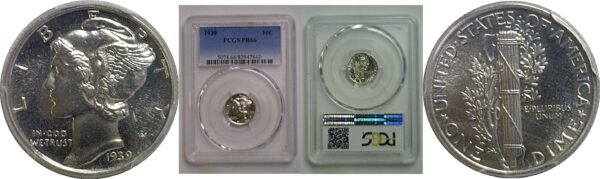 1939 Mercury Dime   PCGS PR-66