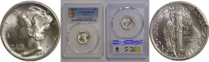1945-S Micro S   Mercury Dime   PCGS MS-67 FB