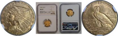 1914  $2 1/2 Indian   NGC MS-65