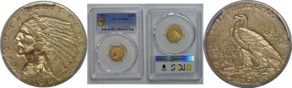 1914 $2 1/2 Indian   PCGS MS-61