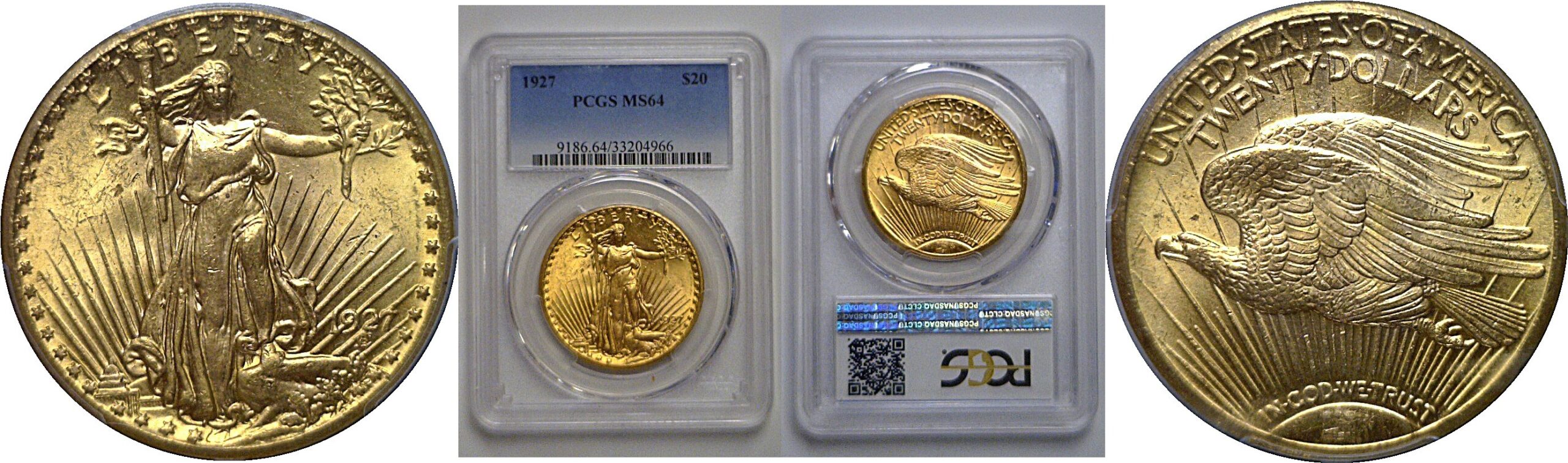 1927 $20 St. Gaudens  -  PCGS MS-64