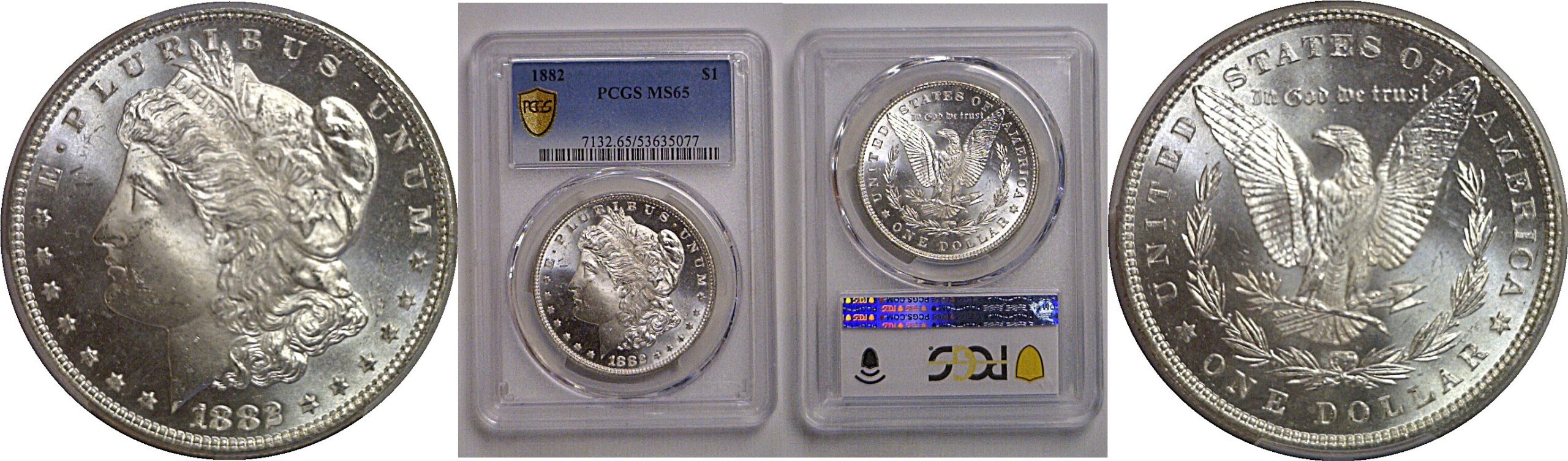 1882 Morgan Dollar   PCGS MS-65