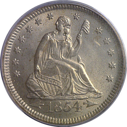 1854 Seated Liberty Quarter   PCGS MS-64 - Image 2