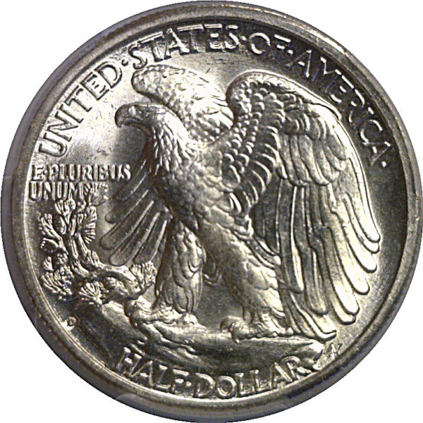 1945-D Walking Liberty Half Dollar   PCGS MS-66 - Image 3