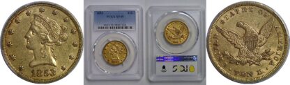 1853 $10 Liberty   PCGS XF-45