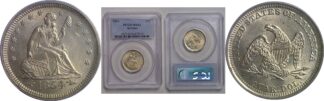 1854 Seated Liberty Quarter   PCGS MS-64