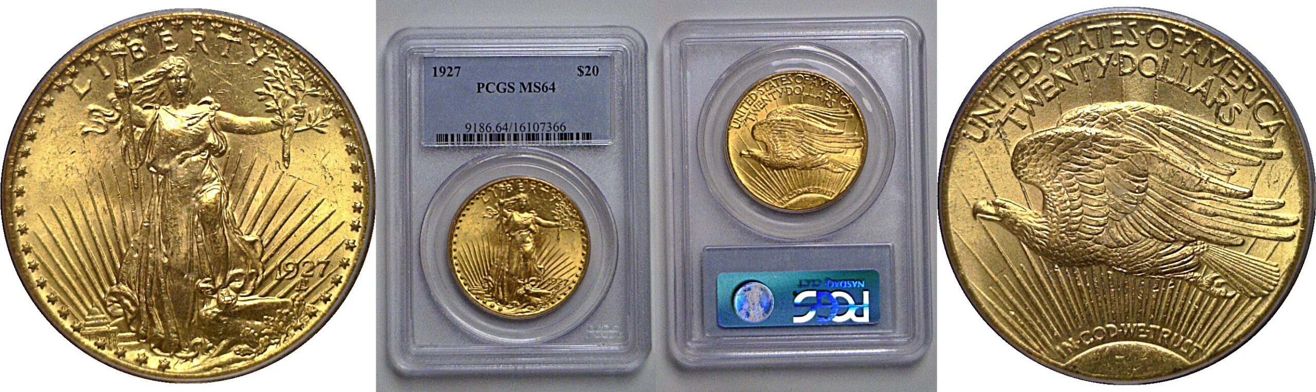 1927 $20 St. Gaudens  -  PCGS MS-64