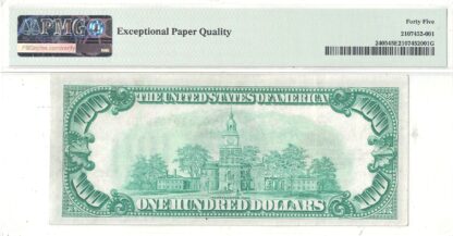 1928 $100 Gold Certificate Fr-2405 PMG XF-45 EPQ - Image 3