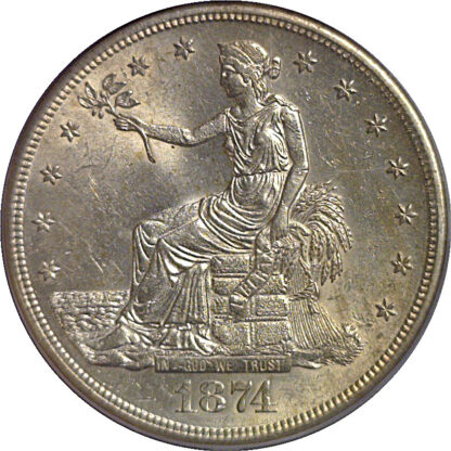 1874-S Trade Dollar   PCGS MS-61 - Image 2