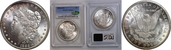 1884-CC Morgan Dollar   PCGS MS-66+  CAC
