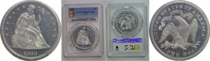 1869 Pattern Dollar  Judd-764   PCGS PR-65 CAM