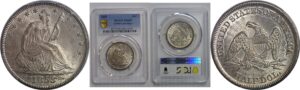 1853  Seated Liberty Half Dollar   PCGS MS-65