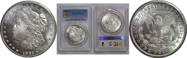 1921-S Morgan Dollar    PCGS MS-66