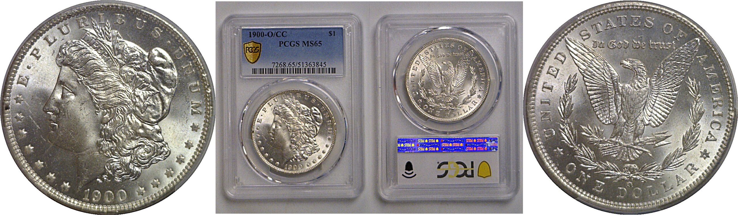 1900-O/CC Morgan Dollar   PCGS MS-65
