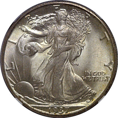 1937-D  Walking Liberty Half Dollar   NGC MS-67 - Image 2