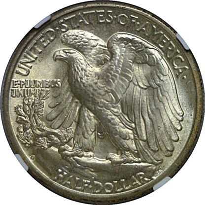 1937-D  Walking Liberty Half Dollar   NGC MS-67 - Image 3