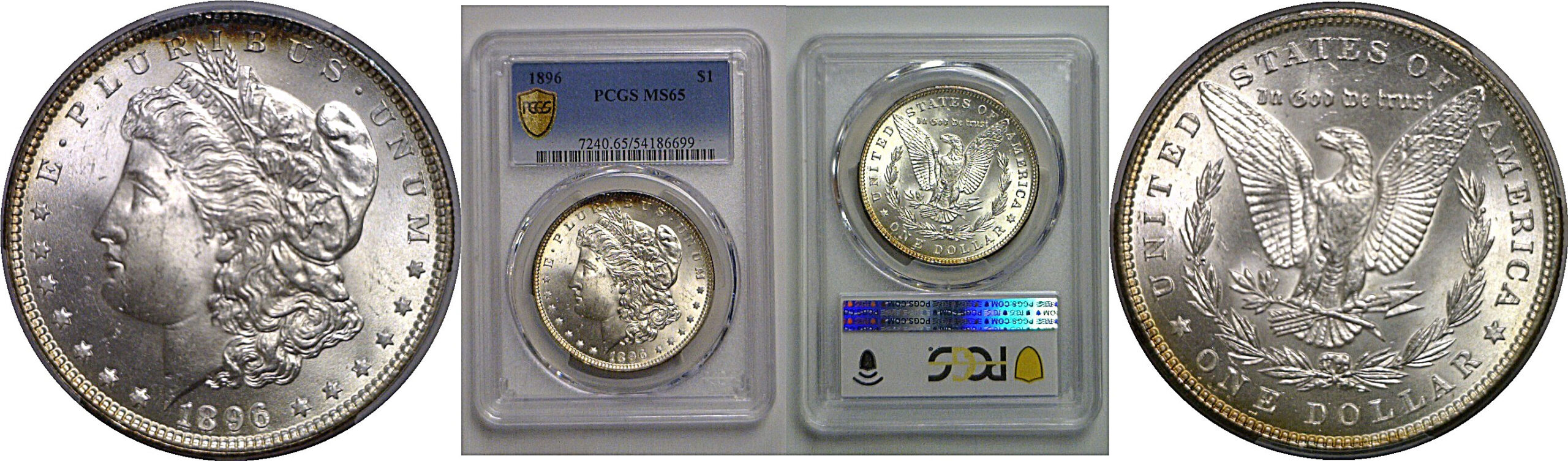 1896 Morgan Dollar   PCGS MS-65