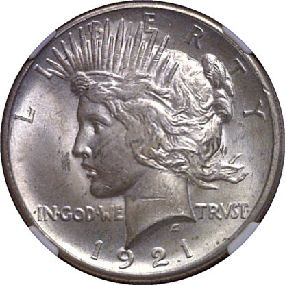 1921 Peace Dollar   NGC MS-64 - Image 2