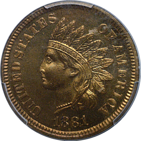 1881  Indian Head Cent   PCGS PR-66 RB - Image 2