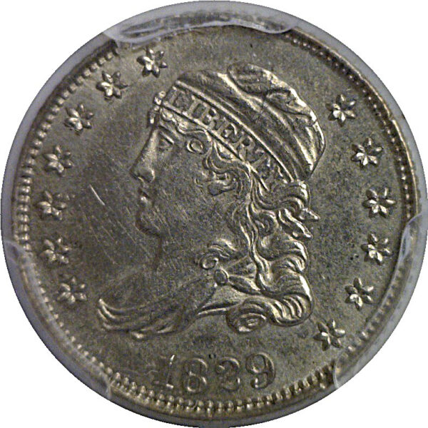 1829 Bust Half Dime   PCGS AU-58 - Image 2