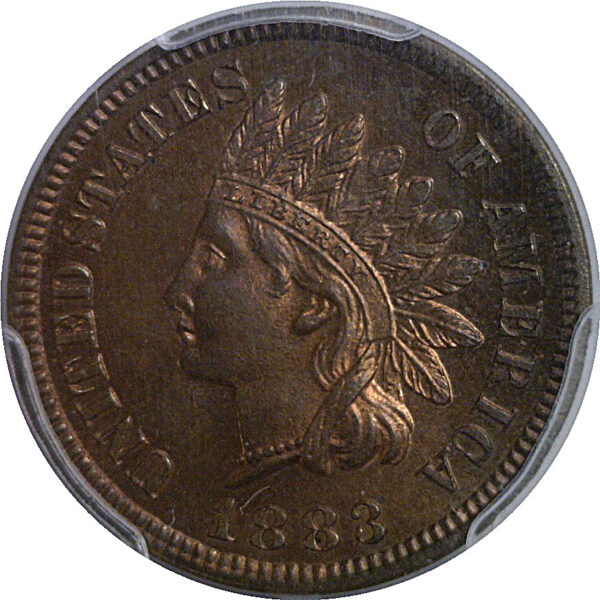 1883 Indian Head Cent    PCGS PR-65 RB CAC - Image 2