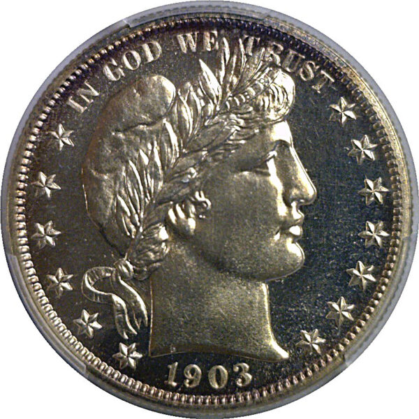 1903 Barber Half Dollar   PCGS PR-67 - Image 2