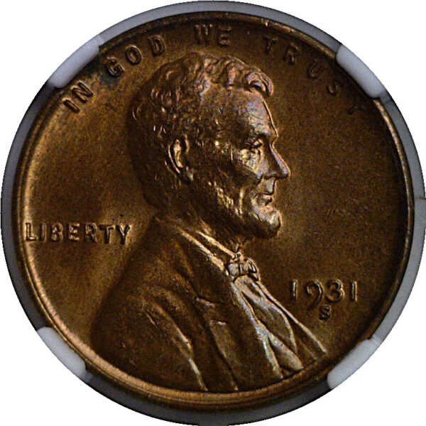 1931-S Lincoln Cent   NGC MS-65 RB - Image 2