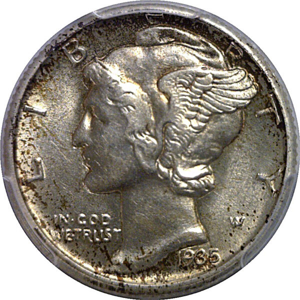 1935-D Mercury Dime   PCGS AU-58 - Image 2