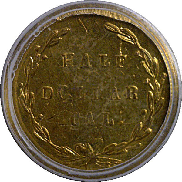 1871 50c California Fractional Gold  BG-1026   PCGS MS-62 - Image 3