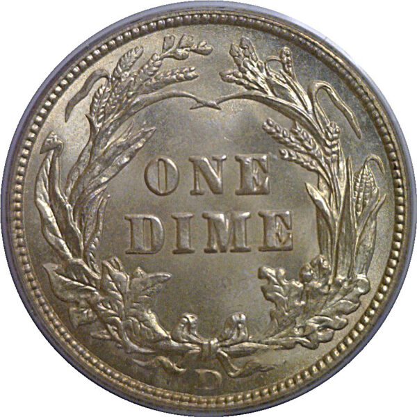 1908-D Barber Dime   PCGS MS-64 - Image 3
