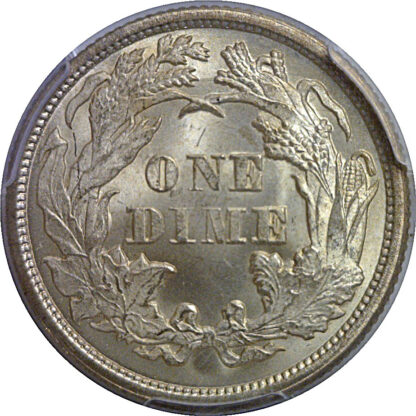 1874 Seated Liberty Dime   PCGS MS-66 - Image 3