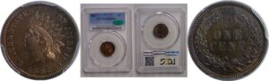 1883 Indian Head Cent    PCGS PR-65 RB CAC