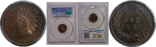 1883 Indian Head Cent    PCGS PR-65 RB CAC