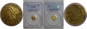 1871 50c California Fractional Gold  BG-1026   PCGS MS-62