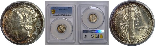 1936-S Mercury Dime   PCGS MS-64