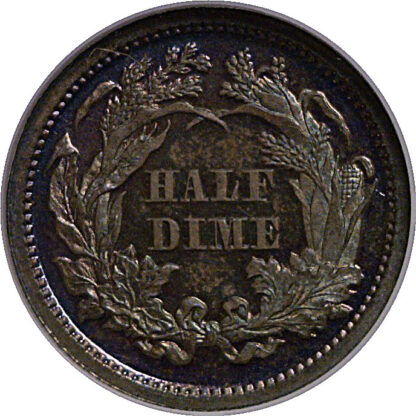1868 Seated Liberty Half Dime   NGC PF-65 - Image 3