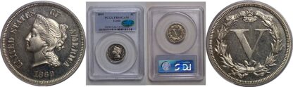 1869 Nickel Pattern  Judd-684   PCGS PR-64 CAM  CAC
