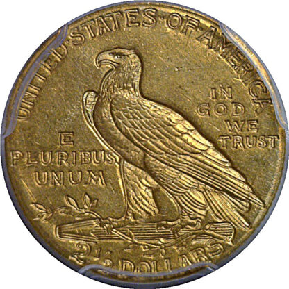 1910 $2 1/2 Indian   PCGS MS-62 - Image 3