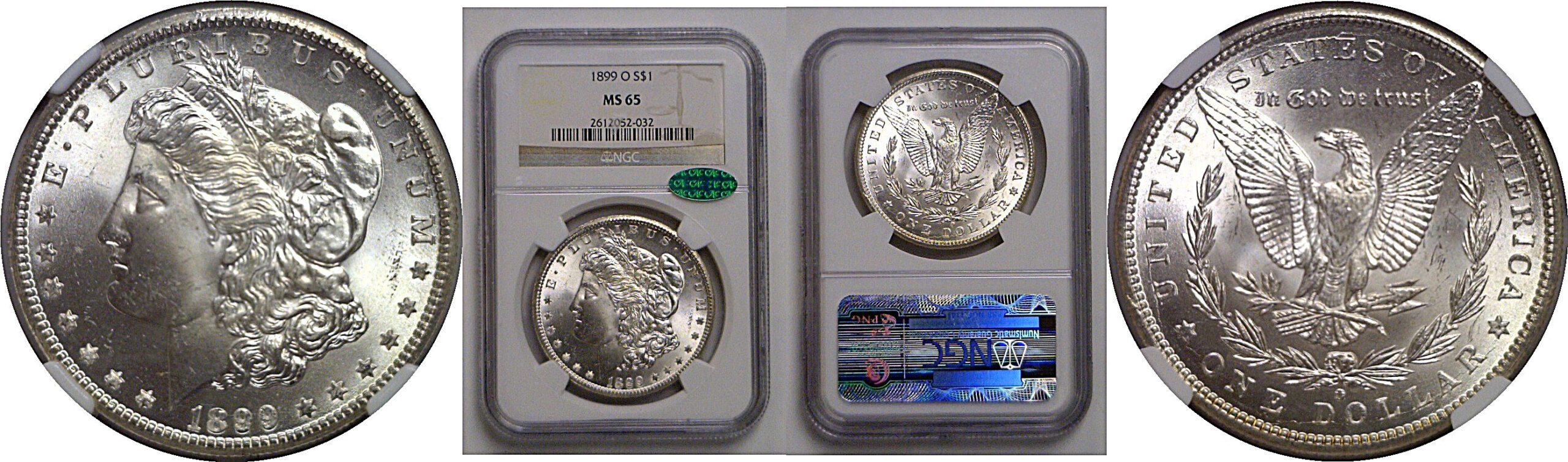 1899-O Morgan Dollar   NGC MS-65  CAC