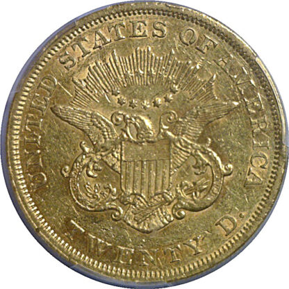 1850 $20 Liberty     PCGS AU-55 - Image 3