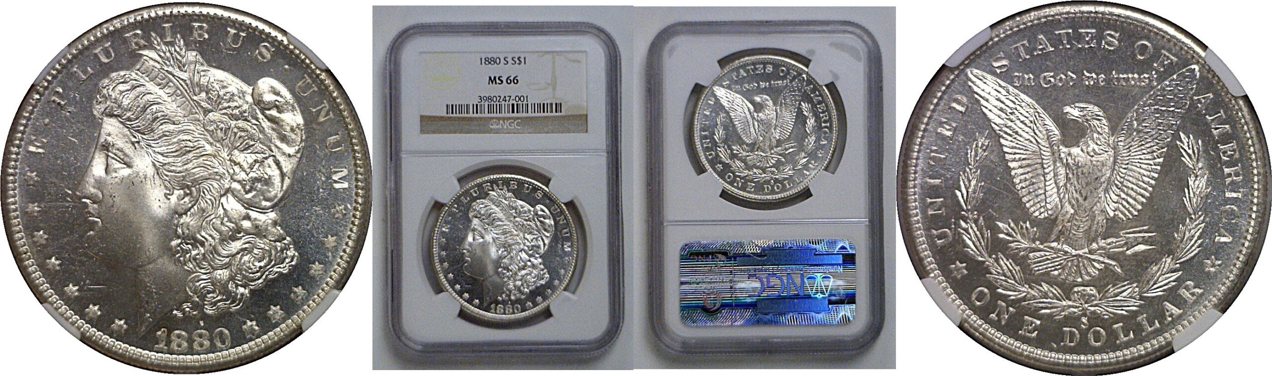 1880-S Morgan Dollar   NGC MS-66