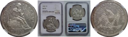 1864 Seated Liberty Dollar   NGC AU-55