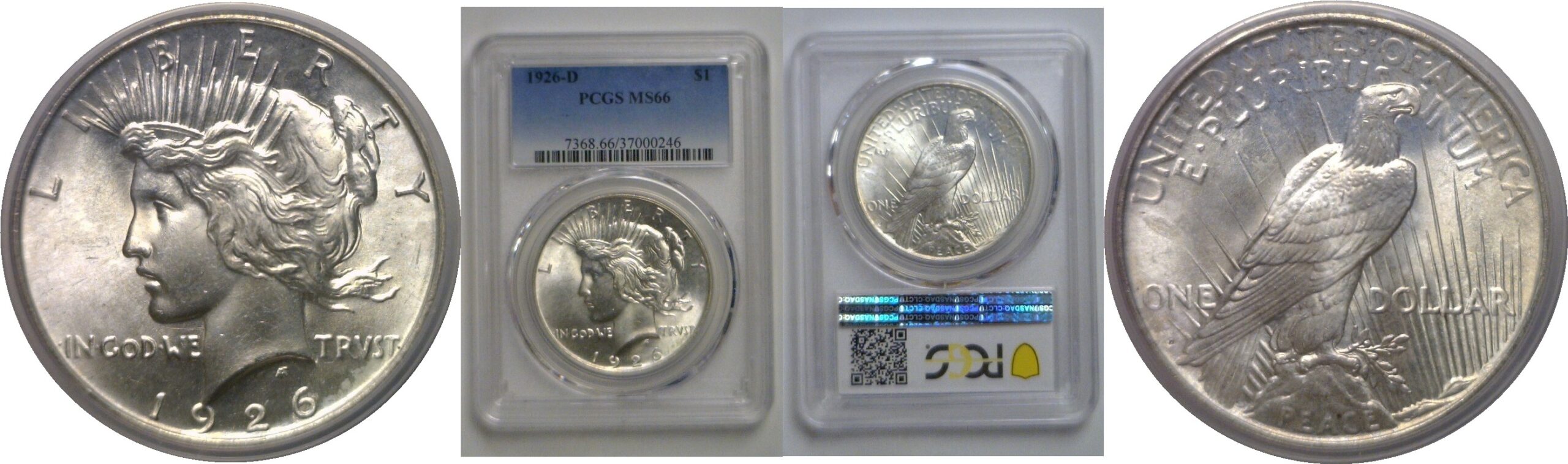 1926-D Peace Dollar   PCGS MS-66