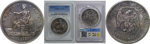 1877-S Trade Dollar   PCGS AU-55