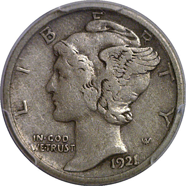 1921-D Mercury Dime   PCGS VF-30 - Image 2