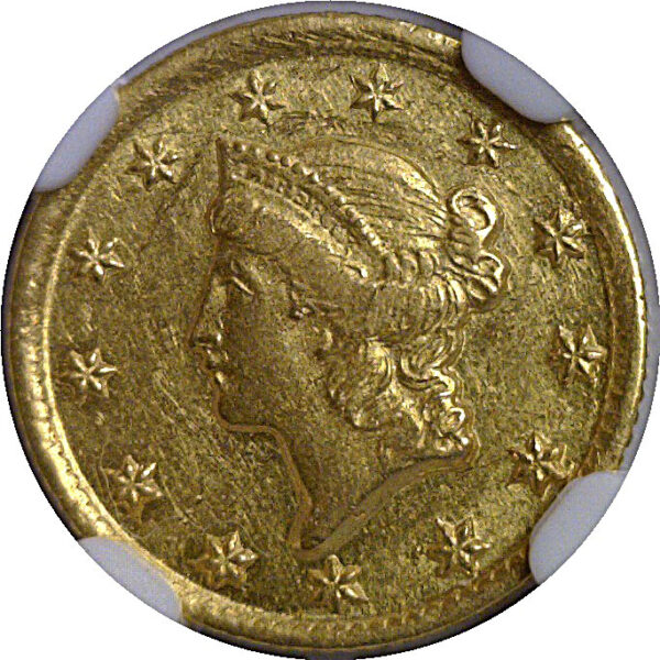 1849-D One Dollar Gold Coin   NGC AU-55 - Image 2