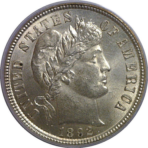 1892-S Barber Dime   PCGS MS-64 - Image 2