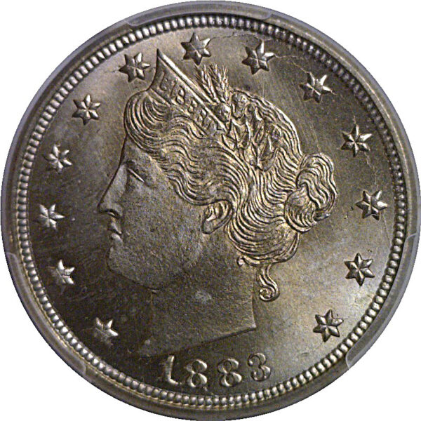 1883 No CENTS  Liberty Nickel   PCGS MS-66 - Image 2